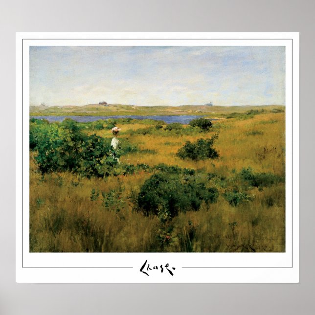 Poster William Merritt Chase Zedign Cartaz de Arte #7 (Frente)