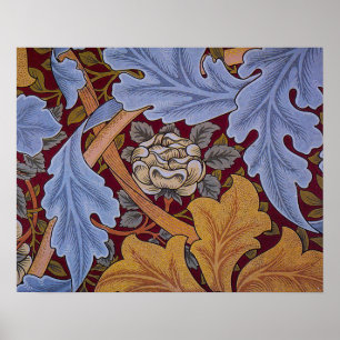 Poster William Morris Acanthus Rua James Wallpaper