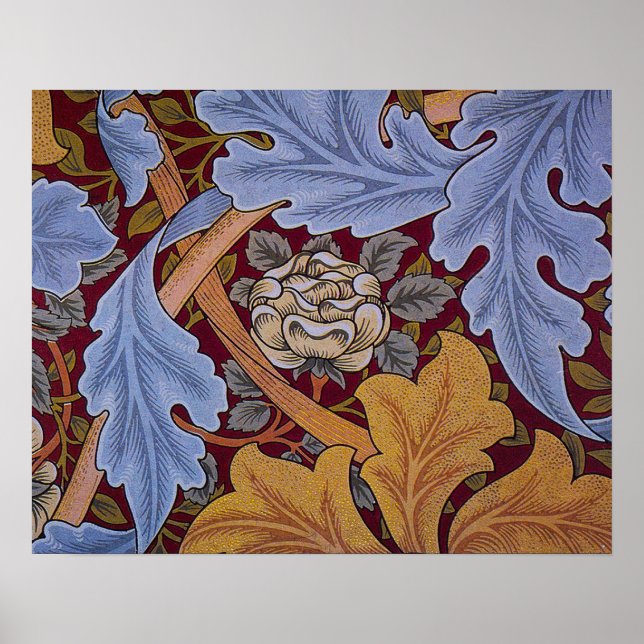 Poster William Morris Acanthus Rua James Wallpaper (Frente)