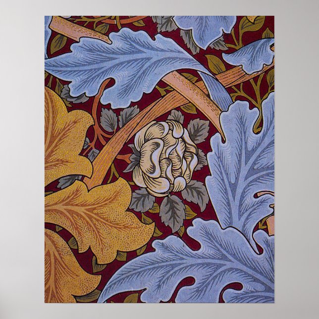 Póster William Morris Acanthus Rua James Wallpaper (Frente)
