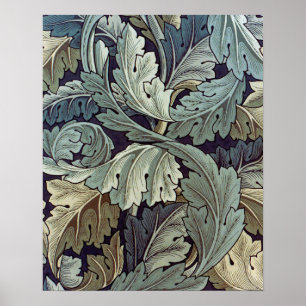 Poster William Morris Acanthus Wallpaper Folhas