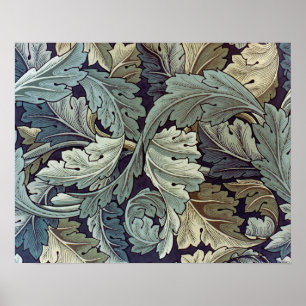 Póster William Morris Acanthus Wallpaper Folhas