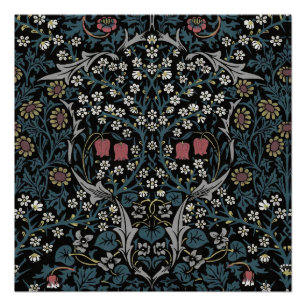 Póster William Morris Blackthorn Floral Art Nouveau