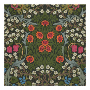 Póster William Morris Blackthorn Garden Flower Classic