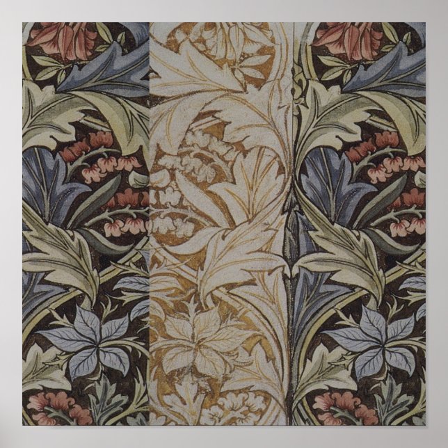 Póster William Morris Bluebell Botânico (Frente)