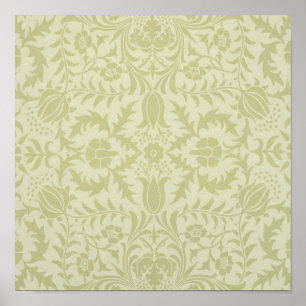 Poster William Morris Borage Wedding Soft Green