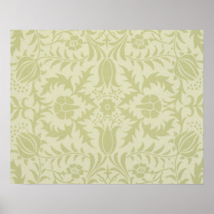 Poster William Morris Borage Wedding Soft Green