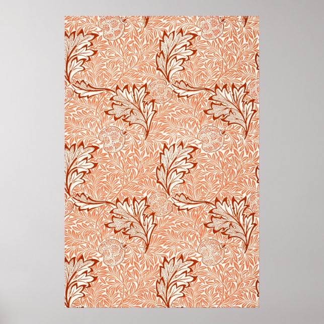 Poster William Morris Botanical Apple Design (Frente)