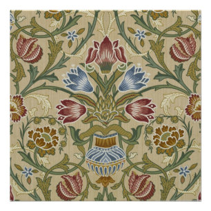 Póster William Morris Brocade Floral Wallpaper Padrão