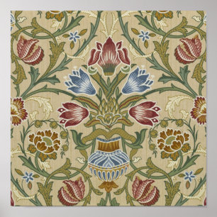 Póster William Morris Brocade Padrão Floral