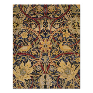 Póster William Morris Bullerswood Faux Tapeçaria