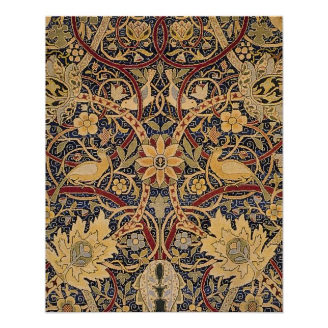 Póster William Morris Bullerswood Faux Tapeçaria (Frente)