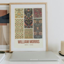 Poster William Morris Coletou Colagem de Padrões de Arte