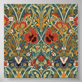 Poster William Morris Compton Floral Art Nouveau Pattern