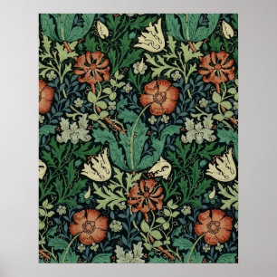 Poster William Morris Compton Floral Art Nouveau Pattern