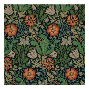 Póster William Morris Compton Wallpaper Classic