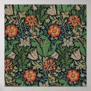 Póster William Morris Compton Wallpaper Classic