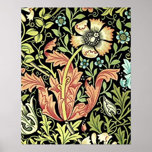 Poster William Morris Compton Wallpaper Classic (Frente)