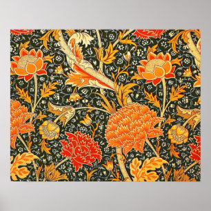 Póster William Morris Cray Wallpaper Padrão de Flor