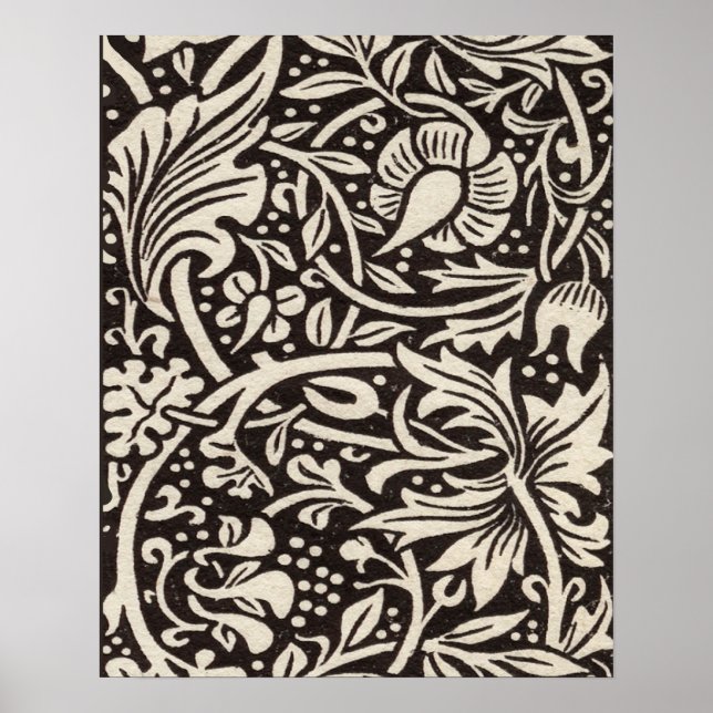 Poster William Morris Daffodil Floral Wallpaper (Frente)