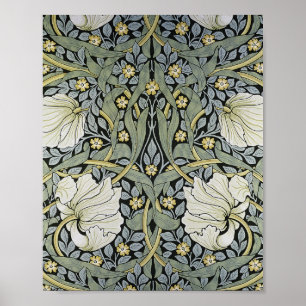 Poster William Morris - Design de Pimpernel Pattern