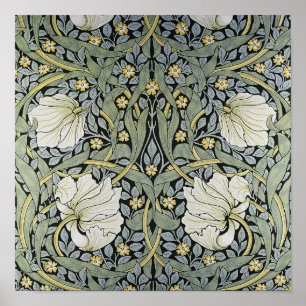 Poster William Morris - Design de Pimpernel Pattern