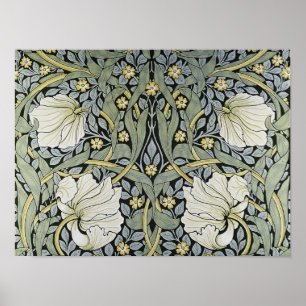 Poster William Morris - Design de Pimpernel Pattern