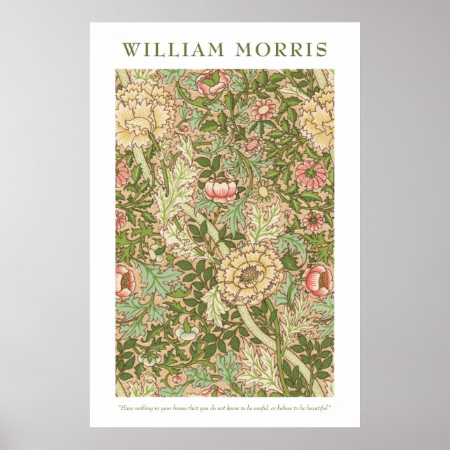 Poster William Morris Design Norwich Pattern (Frente)