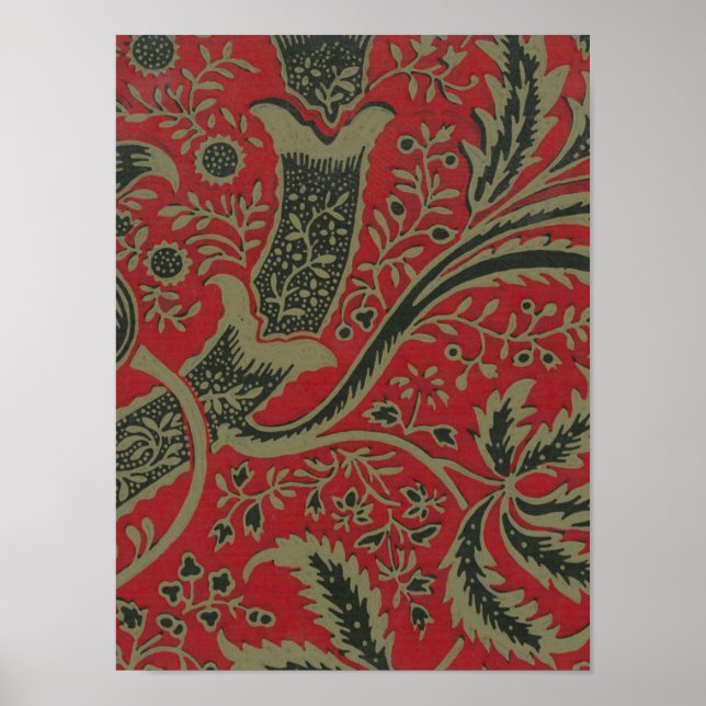 Poster William Morris - Exemplo De Papel De Carteira Com  (Frente)