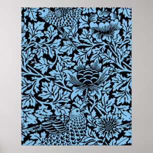 Póster William Morris Floral Pattern Bird Flowers