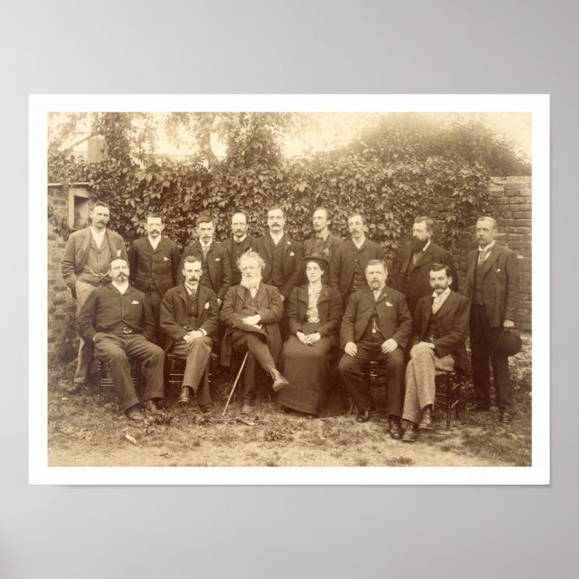 Poster William Morris, fotografado com o Funcionarios em  (Frente)