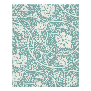 Póster William Morris Grape Pattern Teal Turquoise