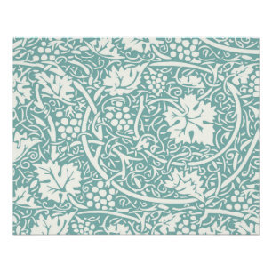 Póster William Morris Grape Pattern Teal Turquoise