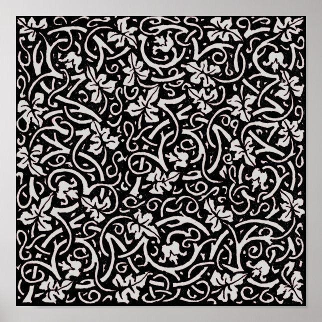 Poster William Morris Grapevine Wallpaper Padrão (Frente)