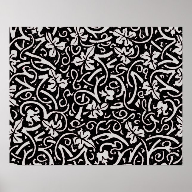 Póster William Morris Grapevine Wallpaper Padrão (Frente)