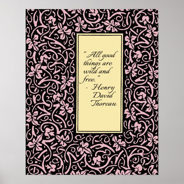 Póster William Morris Grapevine Wallpaper Padrão (Frente)