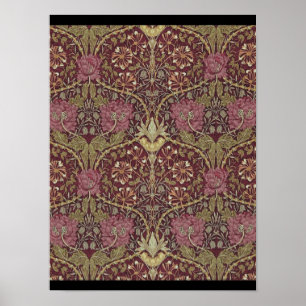 Poster William Morris, Honeysuckle, floral. padrão, arte