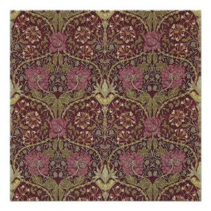 Póster William Morris, Honeysuckle, padrão floral, arte