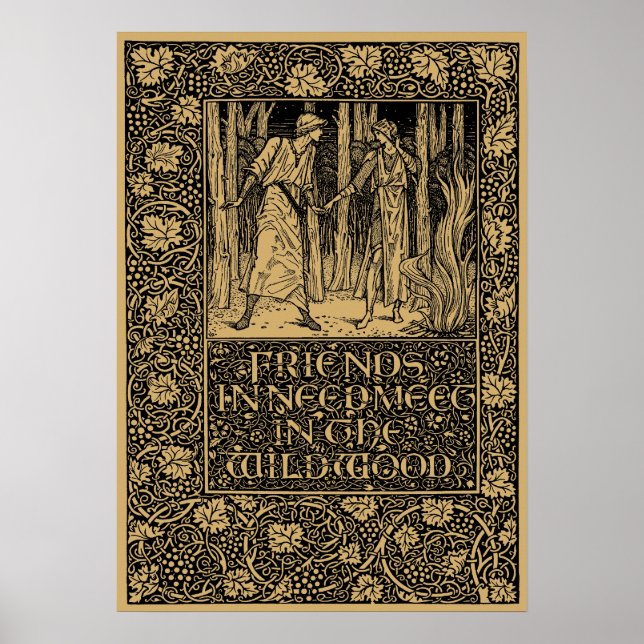 Póster William Morris Kelmscott Press page 1896 (Frente)