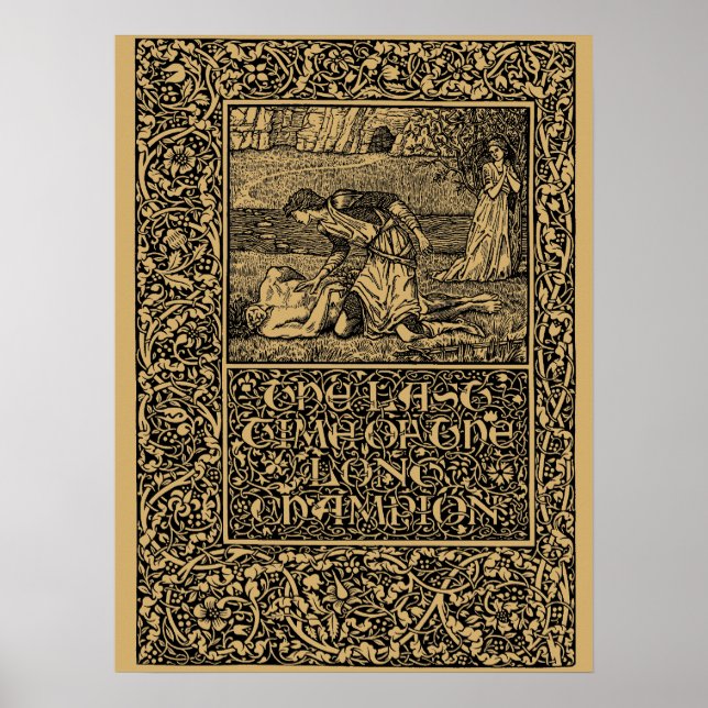 Poster William Morris Kelmscott Press página 1896 (Frente)