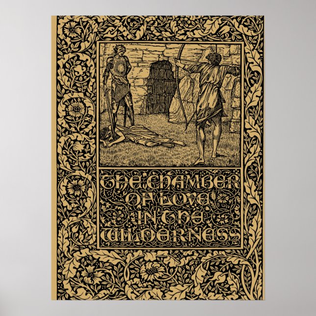 Póster William Morris Kelmscott Press página 1896 (Frente)