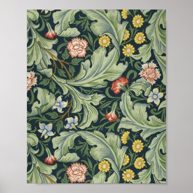 Poster William Morris Leicester Pattern (Frente)