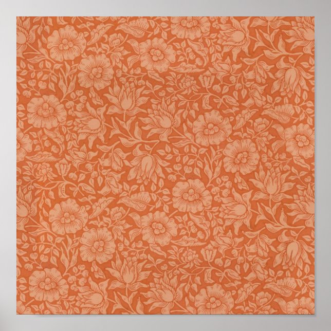 Poster William Morris Mallow Floral Wallpaper Design (Frente)