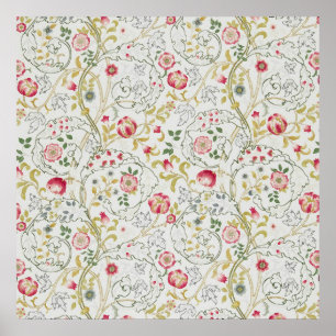 Poster William Morris - Mary Isabel Embroidery Design