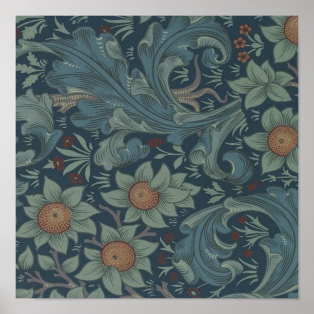 Póster William Morris Orchard Pattern Wallpaper (Frente)