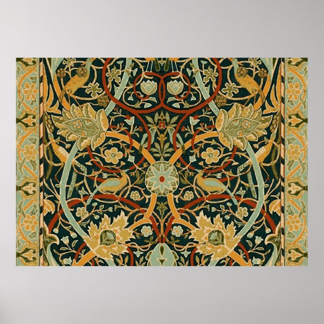Póster William Morris Oriental Carpet Art (Frente)