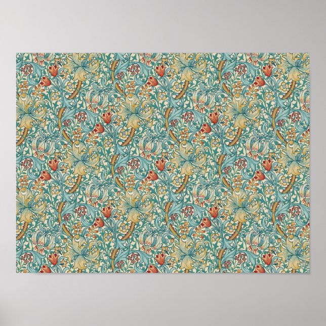 Poster William Morris "Ouro Lily" 3 (Frente)