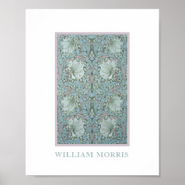 Poster William Morris - Pimpernel: Floral Azul e Verde