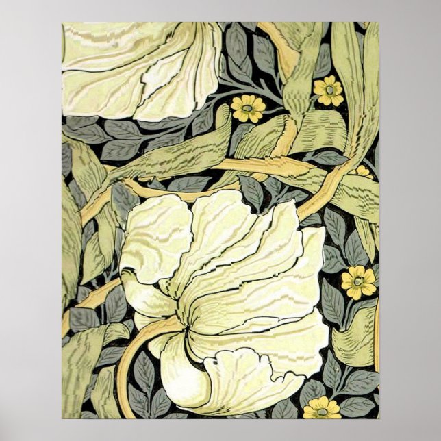 Poster William Morris Pimpernel Floral Wallpaper (Frente)
