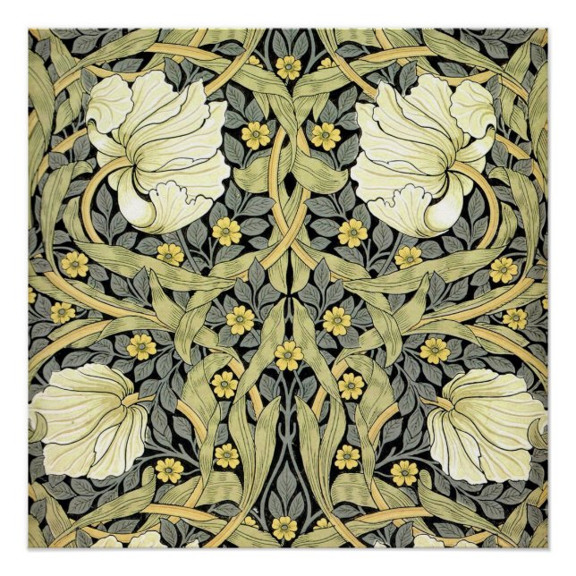 Póster William Morris Pimpernel Floral Wallpaper (Frente)